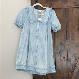 Brand new denim dress never worn